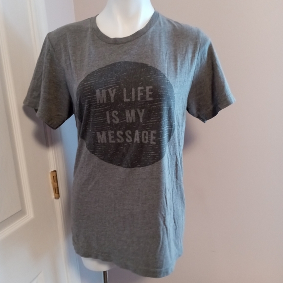 Canvas " My life is my‎ message" t-shirt - Picture 1 of 3
